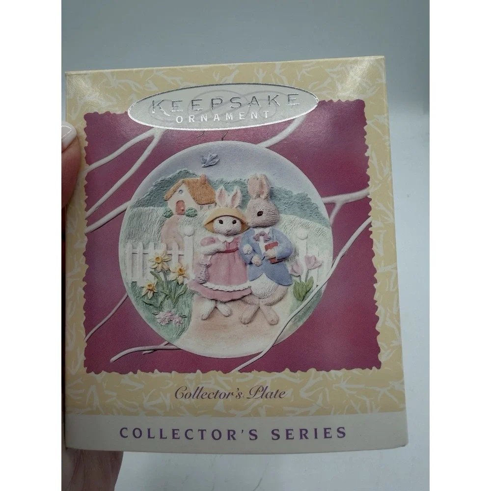 🐣🌸 Hallmark Collectors Easter Ornament 1997 –‎ Collector's Plate #08675 🌸🐣